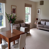 Open plan dining and living room