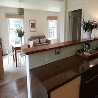 Open plan kitchen / dining