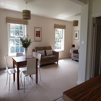 Open plan dining and living room